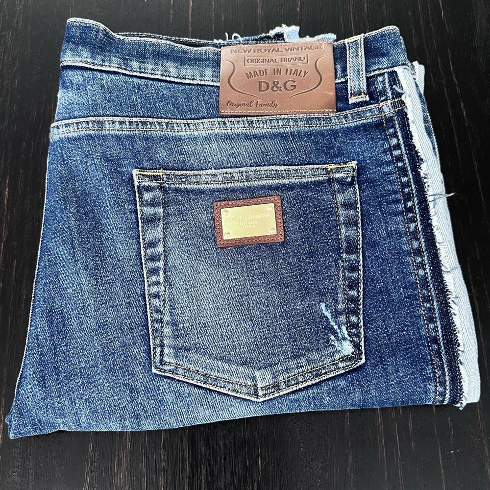 Dolce & Gabbana Faded Indigo Skinny Jeans